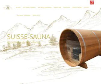 Suisse-Sauna.ch(Fabricant et vente de Sauna tonneau en Red Cedar) Screenshot