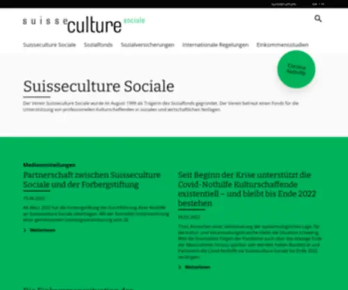 Suisseculturesociale.ch(Suisseculturesociale) Screenshot