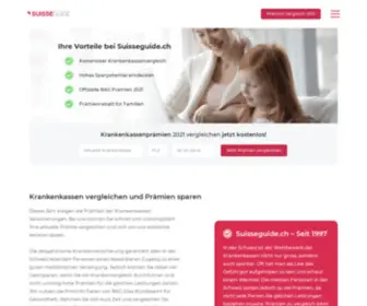Suisseguide.ch(Krankenkassen kostenlos vergleichen und Geld sparen) Screenshot