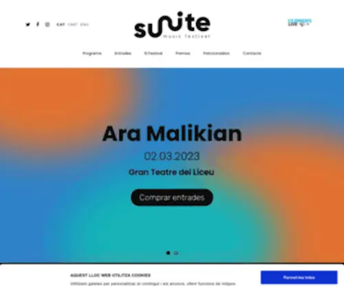 Suitefestival.com(Suite Music Festival) Screenshot