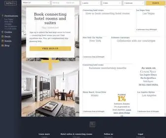 Suiteness.com(Book connecting hotel rooms and suites) Screenshot