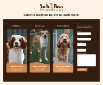 Suitepaws.com(Suite Paws Pet Resort & Spa) Screenshot