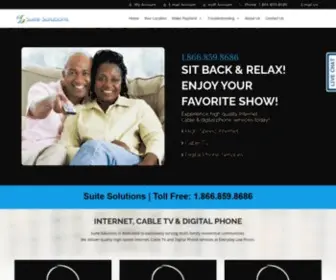 Suitesolutions.tv(Internet, Cable TV, Digital Satellite TV & Digital Phone Services) Screenshot