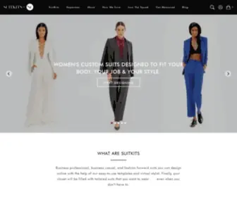 Suitkits.com(Women's Custom Suits) Screenshot