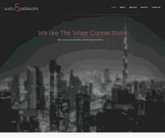 Suitsadvisors.com(The Wiser Connection) Screenshot