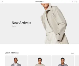 Suitsupply.com(Suitsupply 'Ranked No.1 Suit' by Wall Street Journal) Screenshot