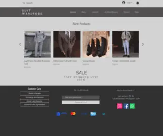 Suitwardrobe.com(Suit Wardrobe) Screenshot