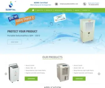 Sujaydehumidifier.com(Manufacturer, Supplier and Exporter of Portable Dehumidifiers and Ultrasonic Humidifiers from India) Screenshot