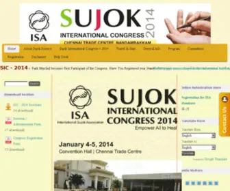 Sujokinternationalcongress.com(Sujok International Congress 2014) Screenshot