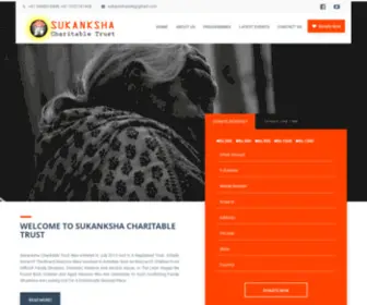 Sukankshatrust.org(NGO For Child education & Old age Home) Screenshot
