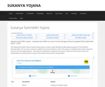 Sukanyasamriddhiaccountyojana.in(Sukanya Samriddhi Yojana) Screenshot