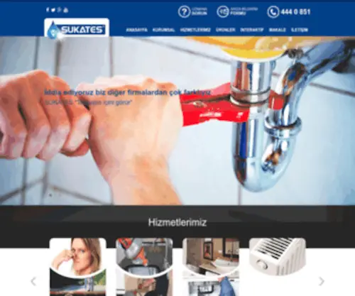 Sukates.com(Su kaçağı) Screenshot