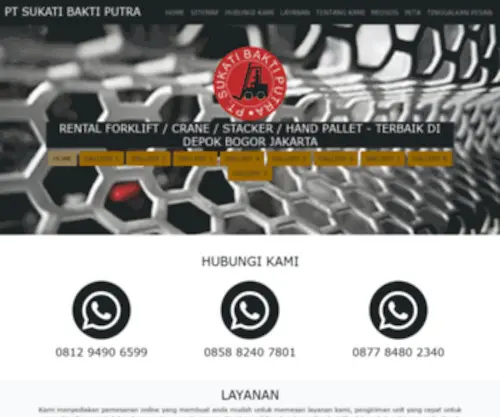 Sukatiforklift.co.id(RENTAL FORKLIFT CRANE STACKER DEPOK BOGOR JAKARTA) Screenshot