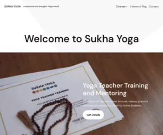 Sukhayoganz.com(Sukha Yoga) Screenshot