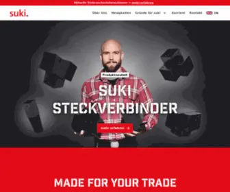 Suki.com(Führender europäischer DIY Lösungsanbieter) Screenshot