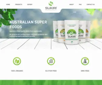 Sukiri.com(Wholesale Organic Whole Food Supplements) Screenshot