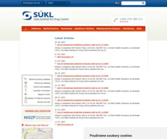 Sukl.eu(State Institute for Drug Control) Screenshot