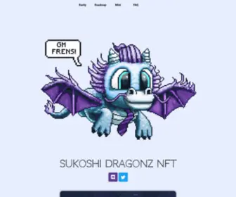 Sukoshidragonz.com(HQ NFT pixel collection Sukoshi Dragonz) Screenshot