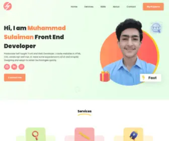 Sulaimandev.com(Muhammad Sulaiman Front End Web Developer) Screenshot