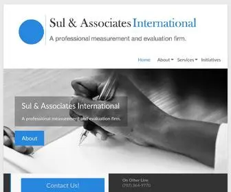 Sulandassociates.com(A professional measurement and evaluation firm) Screenshot