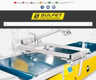 Sulfet.com(SCREEN PRINTING MACHINES) Screenshot