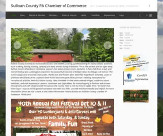 Sullivanpachamber.com(Sullivan County PA Chamber of Commerce) Screenshot