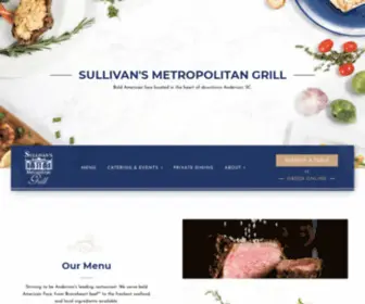 Sullivansmetrogrill.com(Sullivan's Metropolitan Grill & Restaurant in Anderson) Screenshot