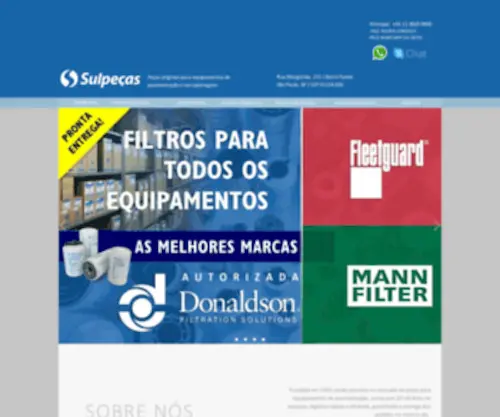 Sulpecas.com(Sulpeças) Screenshot