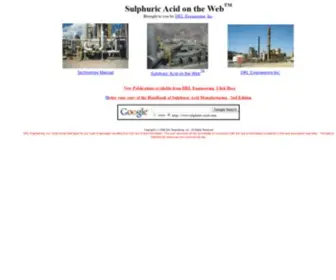 Sulphuric-Acid.com(Sulphuric Acid on the Web) Screenshot