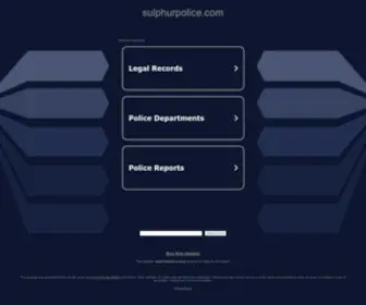 Sulphurpolice.com(sulphurpolice) Screenshot