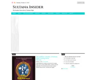 Sultanainsider.com(The Student News Site of Sultana High) Screenshot