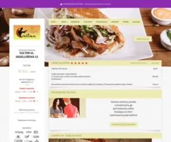 Sultankebap.com.pl(Pizza, kebap, catering i jedzenie na dowóz) Screenshot