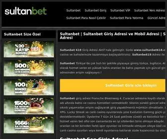 Sultannbet.com(Adresi ve Mobil Adresi) Screenshot