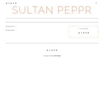 Sultanpeppr.com(Sultan Peppr) Screenshot