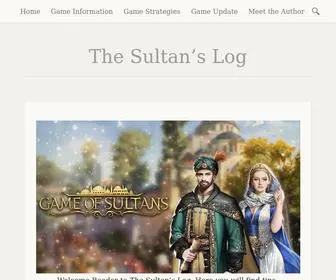 Sultanslog.com(An in depth look at the Game of Sultans) Screenshot