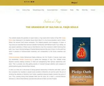 Sultanulfaqr.com(The Highest Rank in Sufism (Faqr)) Screenshot