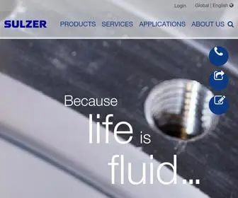 Sulzer.com(Because life is fluid) Screenshot