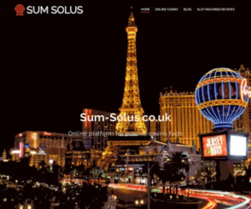 Sum-Solus.co.uk(Website Design in Worcestershire) Screenshot
