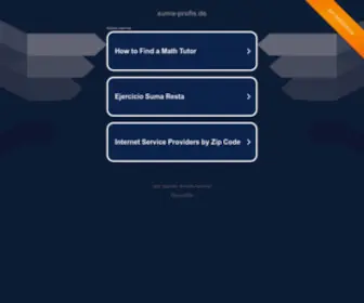 Suma-Profis.de(Erfolgsorientierte Webseitenoptimierung von) Screenshot
