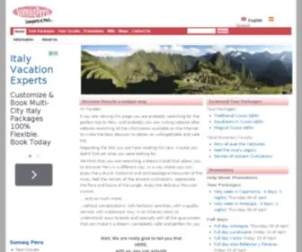 SumaqPeru.com(Travel to Peru) Screenshot