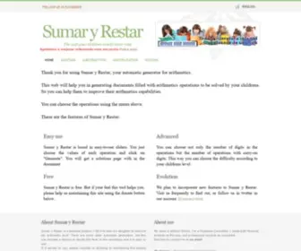Sumaryrestar.com(Sumar y Restar) Screenshot