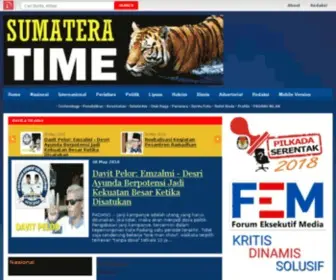 Sumateratime.com(Portal Media Online Sumatera Time) Screenshot