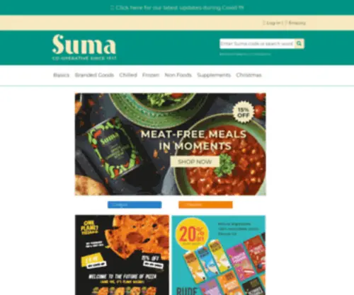 Sumawholesale.coop(Suma Wholefoods) Screenshot