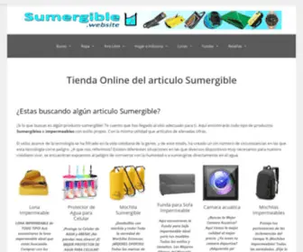 Sumergible.website(Tienda de Articulos Sumergibles) Screenshot