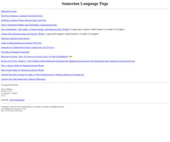 Sumerian.org(Sumerian Language Page) Screenshot