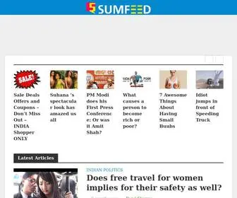 Sumfeed.com(Sum Feed) Screenshot