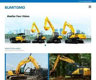 Sumitomokenki-Asean.com(Sumitomo Excavator and Asphalt Paver Indonesia) Screenshot