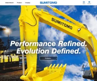 Sumitomokenki.com(Sumitomo Construction Machinery) Screenshot