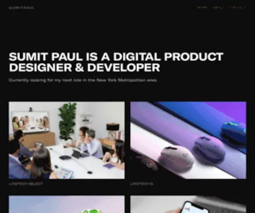 Sumitpaul.com(Interaction Designer) Screenshot