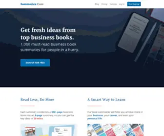 Summaries.com(1000 top business book summaries) Screenshot